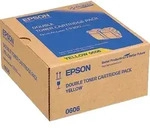 Epson C13S050606, Epson Toner / S050606 / yellow / 7.500 Seiten / Doppelpack
