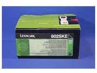 Lexmark 802SKE 80C2SKE Toner Black (entspricht 80C2SK0 ) -A