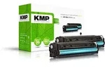 KMP Doublepack H-T113D schwarz Tonerkartusche ersetzt HP LaserJet HP 125A (CB540AD)