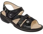 Finn Comfort, Gomera, Damen, Sandale, schwarz, Leder, Neu - Damenschuhe Sandale