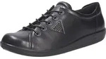Ecco SOFT 2.0 Damenschuhe - bequeme Schn&uuml;r- Halbschuhe schwarz Freizeit NEU -