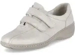 Waldl&auml;ufer Stra&szlig;enslipper(Trott) Abs.b.25 mm in weiss/weiss kombi, Gr. 5 - Beige -