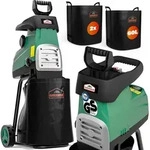 GARDEBRUK&reg; Leiseh&auml;cksler 3100 W max. 44 mm Astst&auml;rke Elektrisch 2 x 60 L