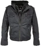 Brandit Kunstlederjacke Herren Black Rock schwarz S - Schwarz - S