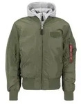 ALPHA INDUSTRIES MA-1 D-TEC Herren Bomberjacke - Gr&uuml;n - S