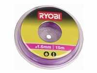 RYOBI Trimmer-Faden 1,6mm RAC101 für Elektro-, Akku-Rasentrimmer, 15 Meter,