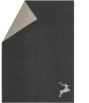 Kuscheldecke David Fussenegger SYLT Hirsch anthrazit ca 140 x 200 cm - Grau