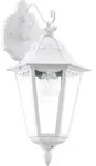 EGLO Au&szlig;en-Wandlampe Navedo, 1 flammige Au&szlig;enleuchte, Wandleuchte aus Aluguss und