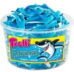 Trolli Haifische Schaumgummi Fruchtgummi wiederverschlie&szlig;bar 1200g