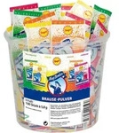 Ahoj-Brause Pulver mit allen 4 Sorten (580g Eimer) + usy Block