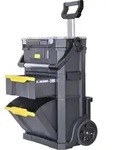 Stanley Rollende Werkstatt 2-IN-1 inkl. Werkzeugtrage mit Organizeraufsatz,