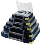 raaco Boxxser 80 5x10-14, Polycarbonat, 2,16 kg, Blau - Blau