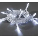 LED-Lichterkette - 1,35m - 10x Kaltwei&szlig; - transparentes Kabel - Batteriebetrieb -