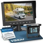 7" R&uuml;ckfahrkamera Set CAMPER | Wohnmobil 120&deg; schwarz RVS-24100