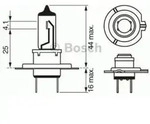 Bosch Gl&uuml;hlampe, Fernscheinwerfer 1 987 302 078