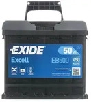 EXIDE Excell Starterbatterie 12V 50Ah 450A/EN B13 L1 f&uuml;r Auto LKW Batterie