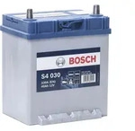 Bosch S4 030, Plombierte Bleis&auml;ure (VRLA), 40 Ah, 12 V, 330 A, Auto, Blau, Grau