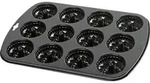 Kaiser 646190, Muffin-Backform, Rechteckig, Metall, Flache Oberfl&auml;che, Schwarz, 380