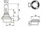 Bosch Gl&uuml;hlampe, Fernscheinwerfer 1 987 302 082