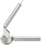 R&Ouml;SLE 12895, Handknoblauchpresse, Silber, Edelstahl, Edelstahl, H&auml;ngender Ring, 35