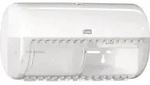 Tork 557000, Rollen-Toilettenpapierspender, Wei&szlig;, Kunststoff, 286 mm, 153 mm, 158 mm