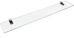 FACKELMANN Glasablage 80 cm / Wandregal f&uuml;r Badaccessoires / Ma&szlig;e (B x T): ca. 80 x
