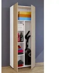VCM Besenschrank | 6 F&auml;cher | Ma&szlig;e: B. 70 x H. 178 x T. 40 cm | Haushaltsschrank 