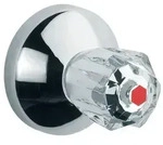 Grohe UP-Ventil Oberbau ATLANTA Brillant-Griff Markierung rot chrom - Silber