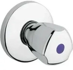 Kludi Sichtteil zu UP-Ventil rot/blau Griff Terralux ABS, 1 Stk. - Silber