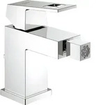 Grohe Eurocube Bidetbatterie mit Zugstangen-Ablaufgarnitur chrom - 23138000 - Silber