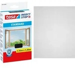 tesa Insektenschutz Standard Fliegengitter Fenster ohne Bohren grau 1,1 x 1,3 m -