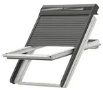 VELUX Solar-Rollladen SSL SK08 0000S 114x140 cm inkl. Funk-Wandschalter - Grau