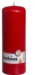 Bolsius Stumpenkerze rot, H&ouml;he 20 cm, &Oslash; 6,8 cm - Rot