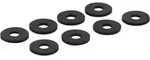 InLine 244, Unterlegscheibe, Gummi, Schwarz, Rund, 1 mm, 3 mm