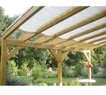 Seilspann-Sonnensegel elfenbein 380x96 cm - Wei&szlig;