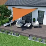 Sonnensegel 3,6x3,6x3,6m dreieckig orange Polyester wasserabweisend UV-Schutz...