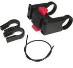 KLICKfix Lenker Adapter universal, Adapter f&uuml;r Lenkerhalterung, Schwarz - Schwarz