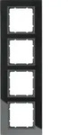 Berker 10146616, Anthrazit, Schwarz, Schraubenlos, Berker, Matte, 1 St&uuml;ck(e)