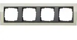 Gira Abdeckrahmen 4fach klar sand 0214778 - Beige/Grau