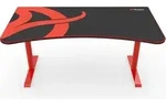 Arozzi Arena Gro&szlig; Gaming-Schreibtisch - 160 x 82 x 71-81 cm - Rot - Rot/Schwarz