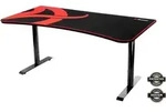 Arozzi Arena Gro&szlig; Gaming-Schreibtisch - 160 x 82 x 71-81 cm - Schwarz -...
