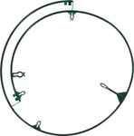 Staudenhalter 3er Pack 25-40 cm Durchmesser verstellbar - Gr&uuml;n