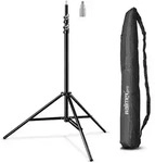 Walimex pro Lichtstativ WT-806 bis 256 cm H&ouml;he, Blitzstativ mit Federd&auml;mpfung inkl.