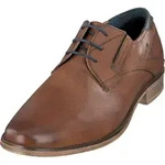 Bugatti Herren Echtleder Halbschuh Schn&uuml;rer cognac, Herren:43 EU - Braun - 43