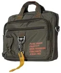 PureTrash Handtasche, "PT", gro&szlig;, Karabinerhaken, oliv - Gr&uuml;n