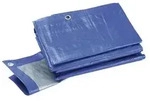 Schuller 46535 Gewebe Schutzplane mit &Ouml;sen, blau /grau, ca. 180gr. Gr&ouml;&szlig;e 3 x...