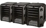 Komposter Prosperplast COMPOGREEN 3x400 l schwarz - Schwarz