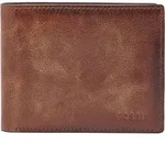 FOSSIL Geldb&ouml;rse Derrick Bifold With Flip ID Brown braun - Braun
