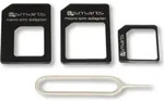 4smarts Universal SIM-Adapter Set 3 Stck - Schwarz
