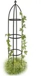Relaxdays Rankhilfe Obelisk Metall 190 cm, Ranks&auml;ule witterungsbest&auml;ndig